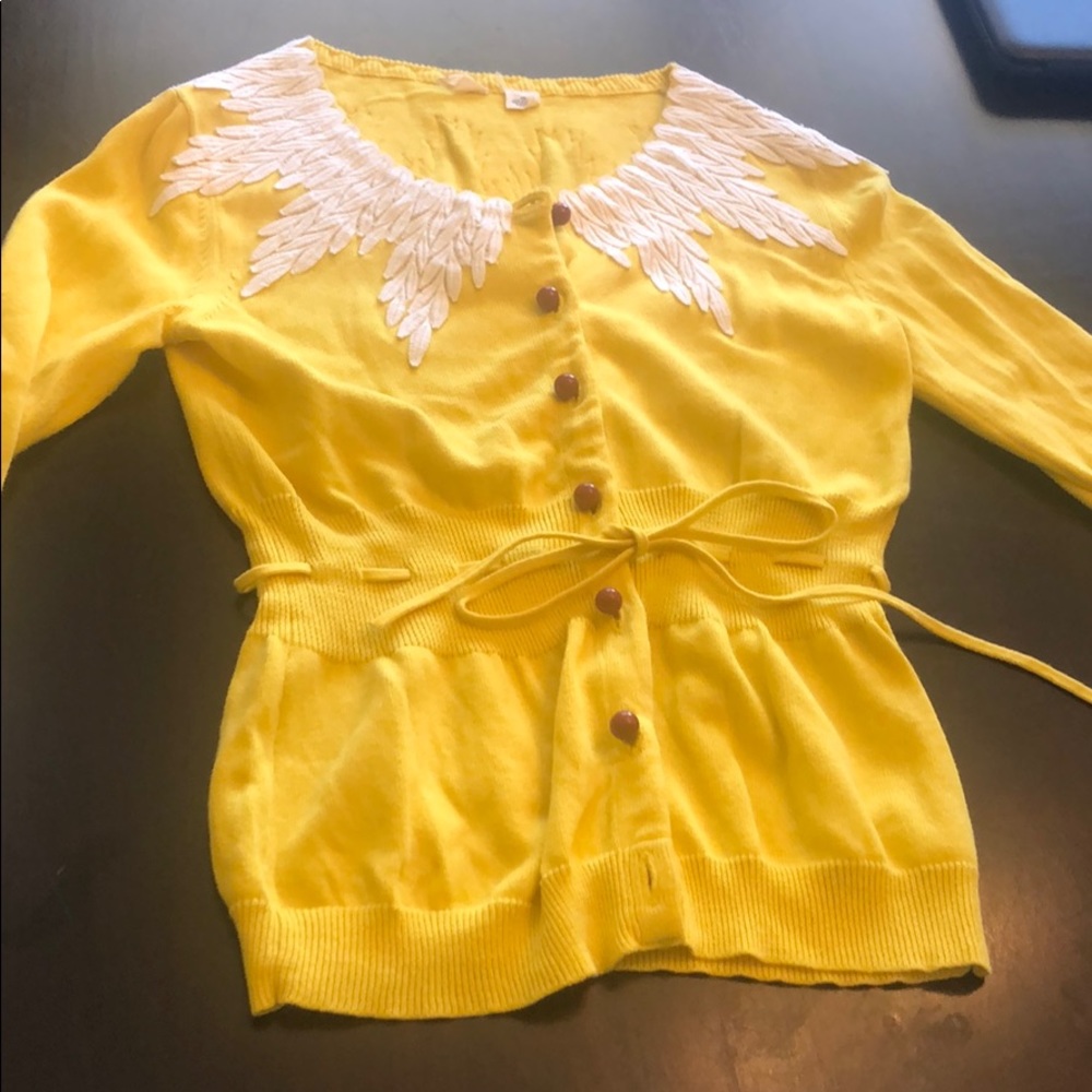 Moth cardigan with embroidery details